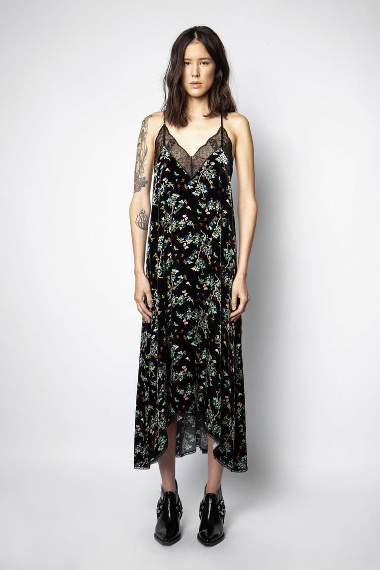 Moda Robe Risty Velvet Blossom