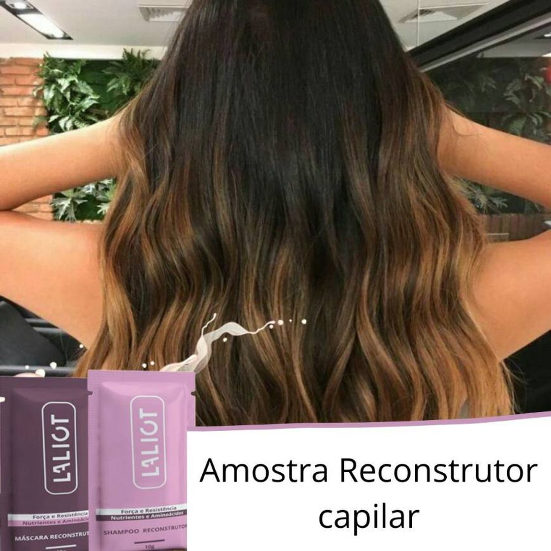 Moda Amostra Kit Shampoo e máscara Reconstrutora Capilar| Laliot 