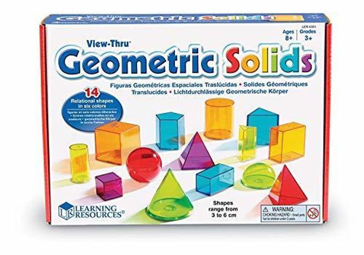 Product Learning Resources- Formas geométricas Transparentes View-Thru, Color