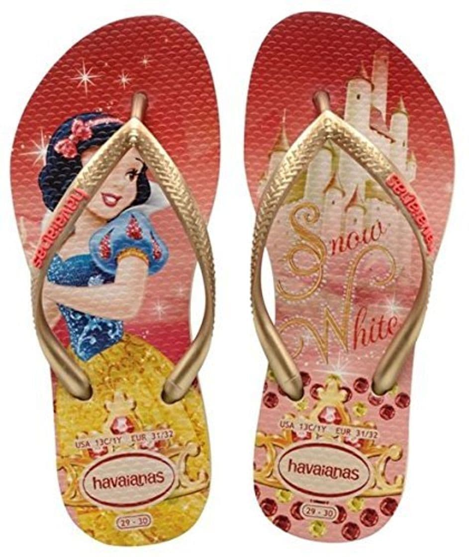 Place Havaianas Slim Princess, Chanclas para Niñas, Beige