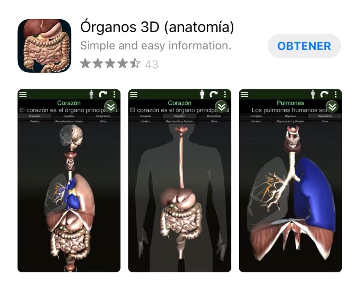 Moda Órganos 3D (Anatomía) 