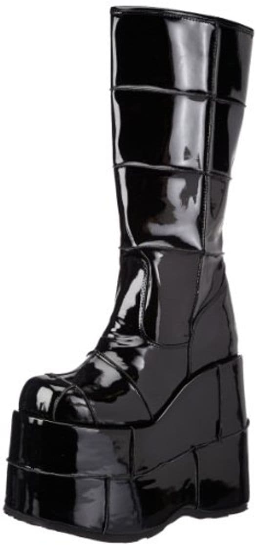 Fashion Demonia STACK-301 - Zapatos de tacón para mujer, Negro