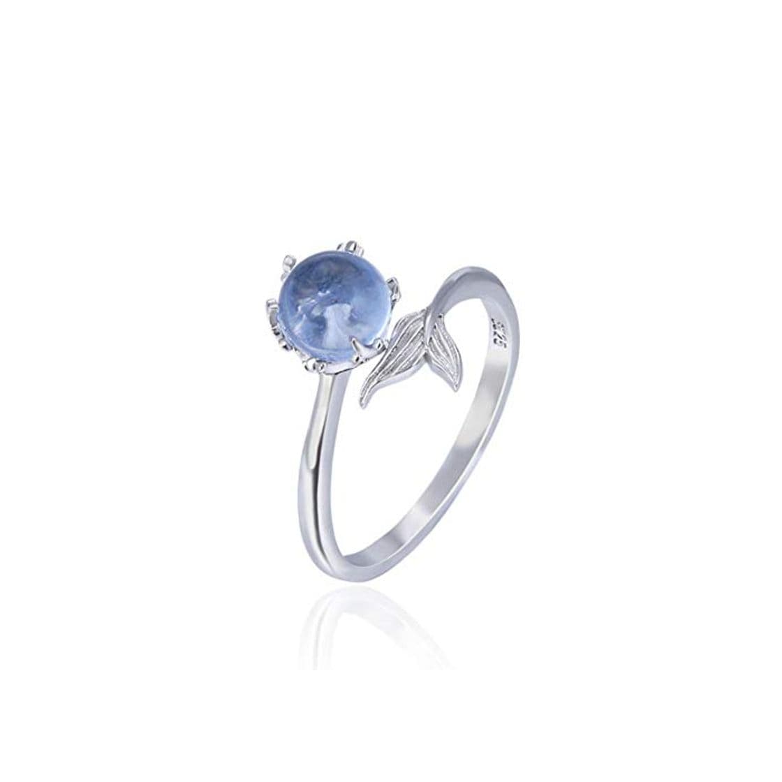 Producto CNNIK 925 Anillo de Plata esterlina Cola de Sirena con Apertura Ajustables