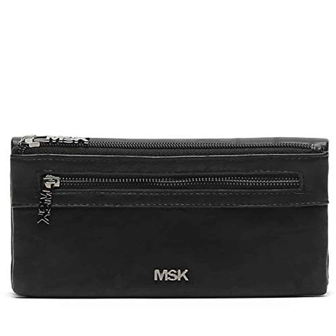 Fashion Misako - Monedero Arruga Grande Polipiel Negro