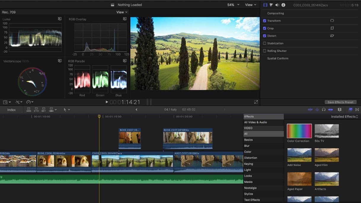 Moda Final Cut Pro X