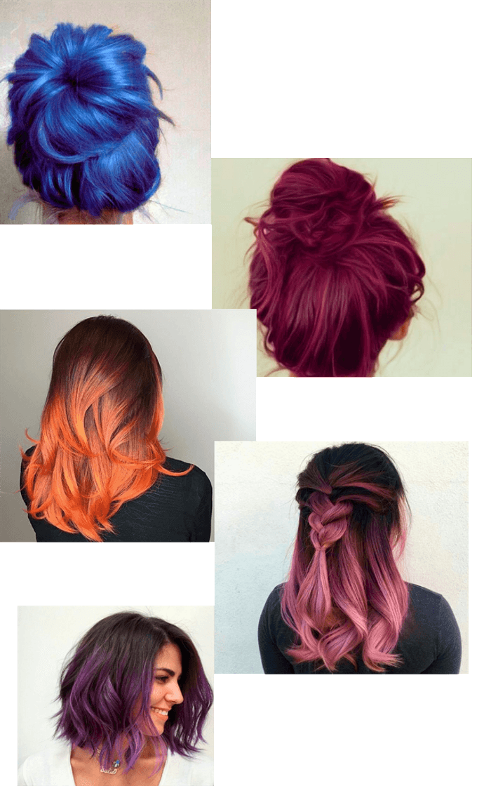 Fashion Idéias para cabelo colorido