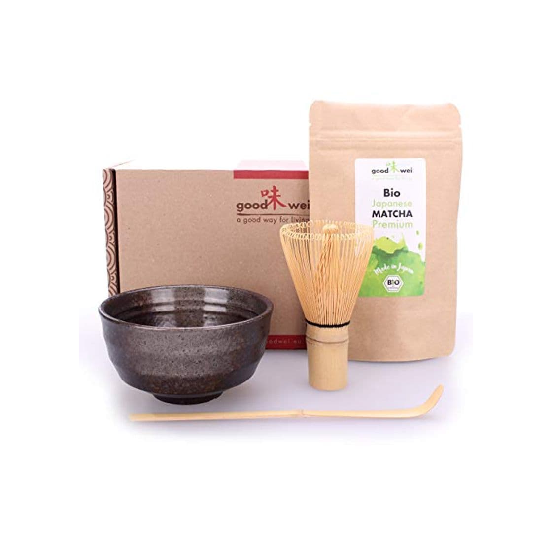 Product Goodwei Juego de Matcha - 30g Té Matcha Biológico Japonés