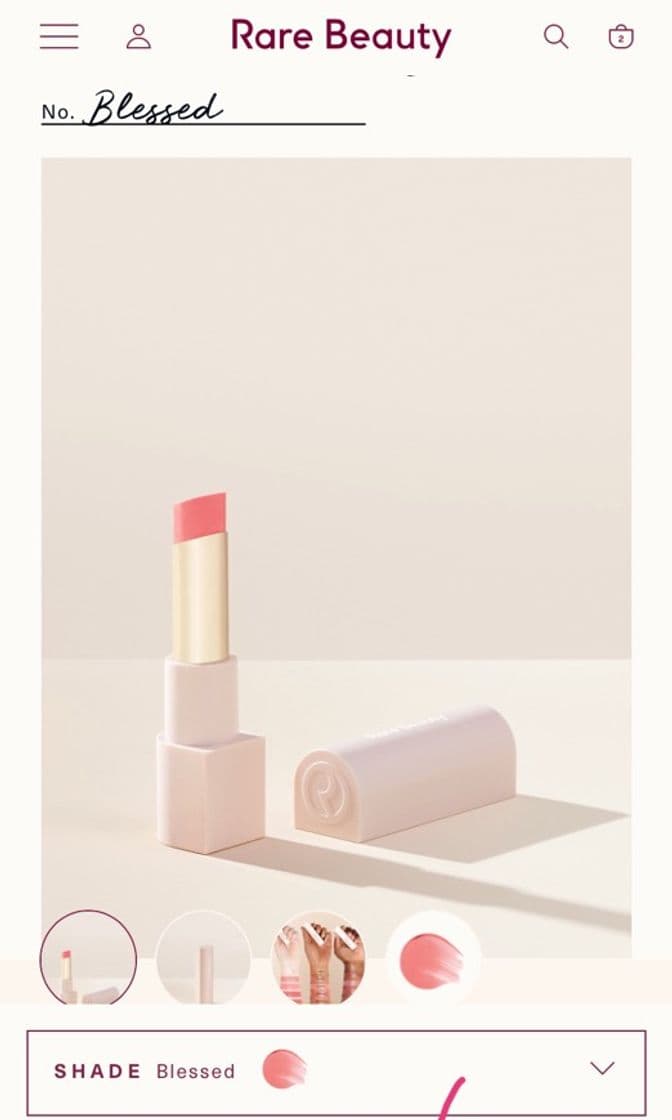 Fashion Rarebeauty with gratitude dewy lip balm