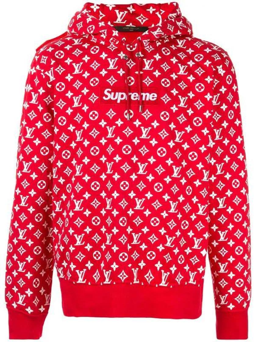 Moda sudadera con logo de Louis Vuitton Pre-Owned x Supreme 😍❤️