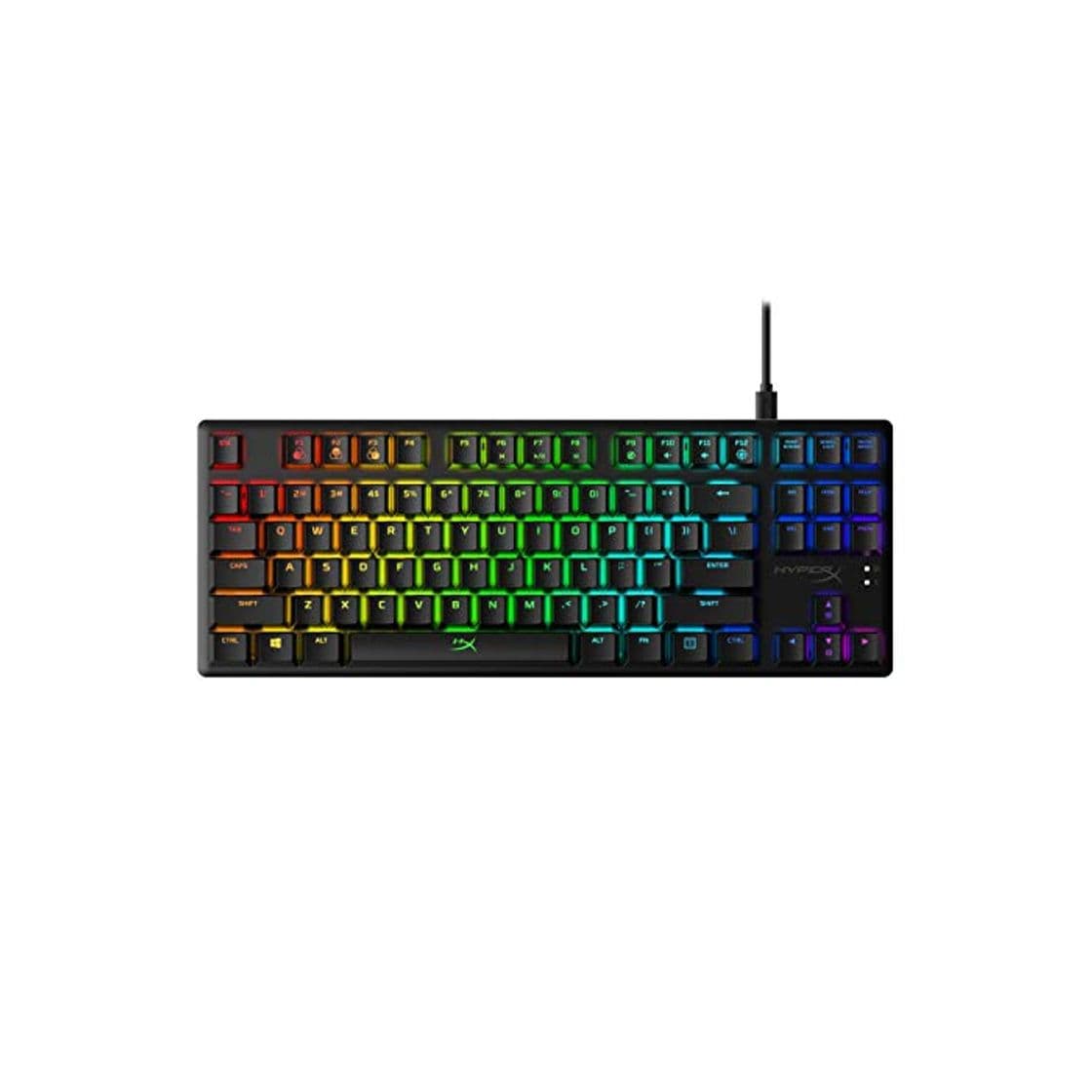 Electronic HyperX HX-KB7RDX-US Alloy Origins Core, Teclado mecánico para Juegos RGB, Tenkeyless, interruptores