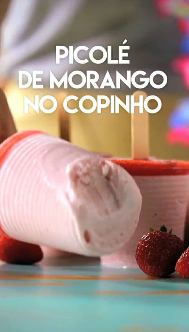 Moda Picolé de morango no copinho 🍓🤤