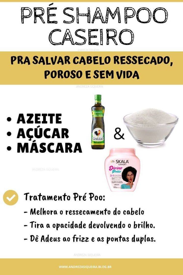 Moda Pré shampoo caseiro💕