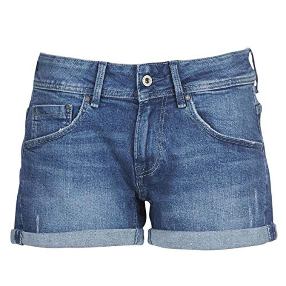 Fashion Pepe Jeans Short Siouxie Denim Mujer 24 Azul