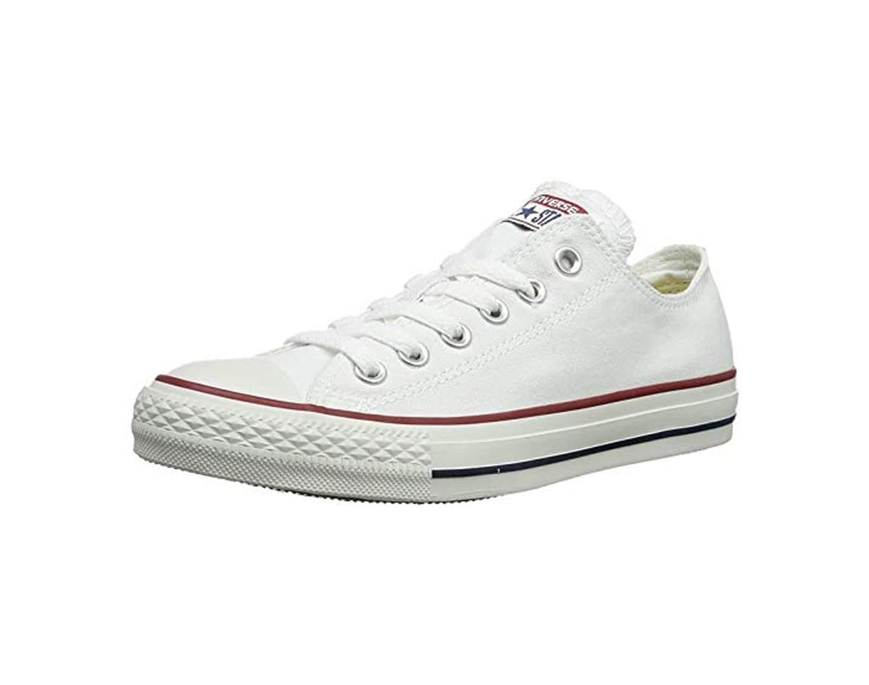 Fashion Converse Chuck Taylor All Star, Zapatillas de Lona Infantil, Blanco, 35 EU