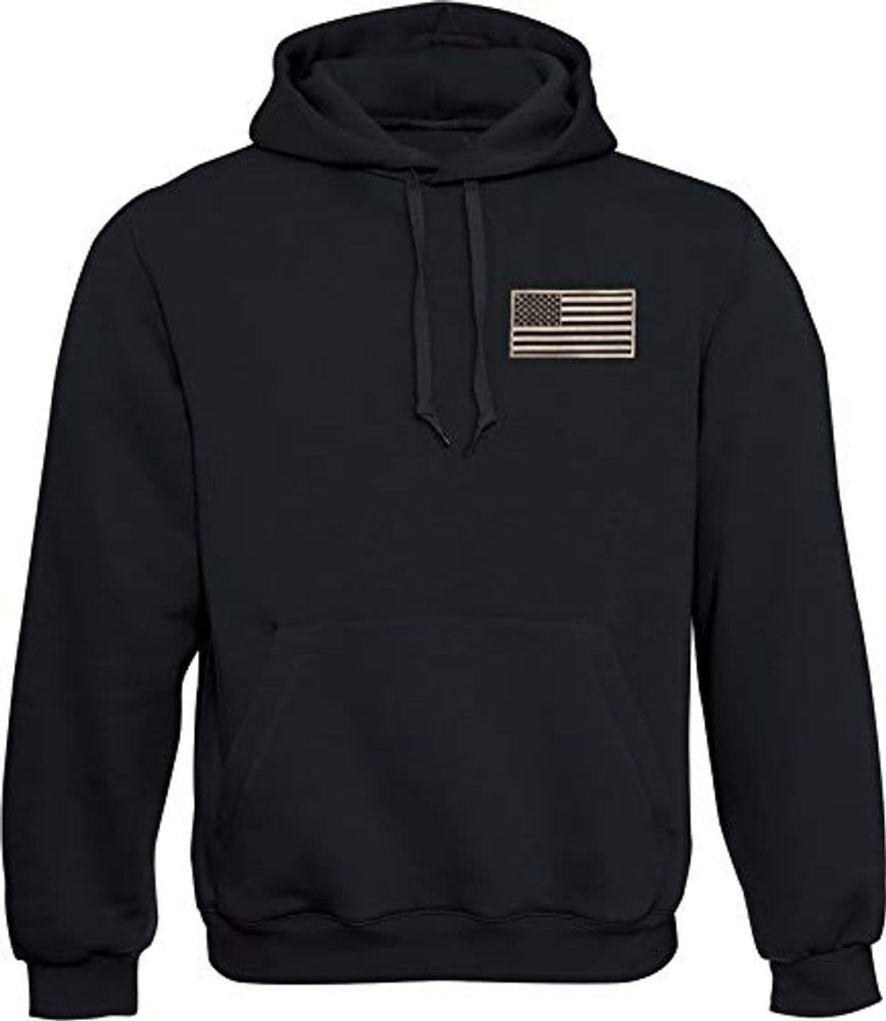 Moda Sudadera con Capucha: Stars and Stripes con Bordado - Bandera USA Hoodie