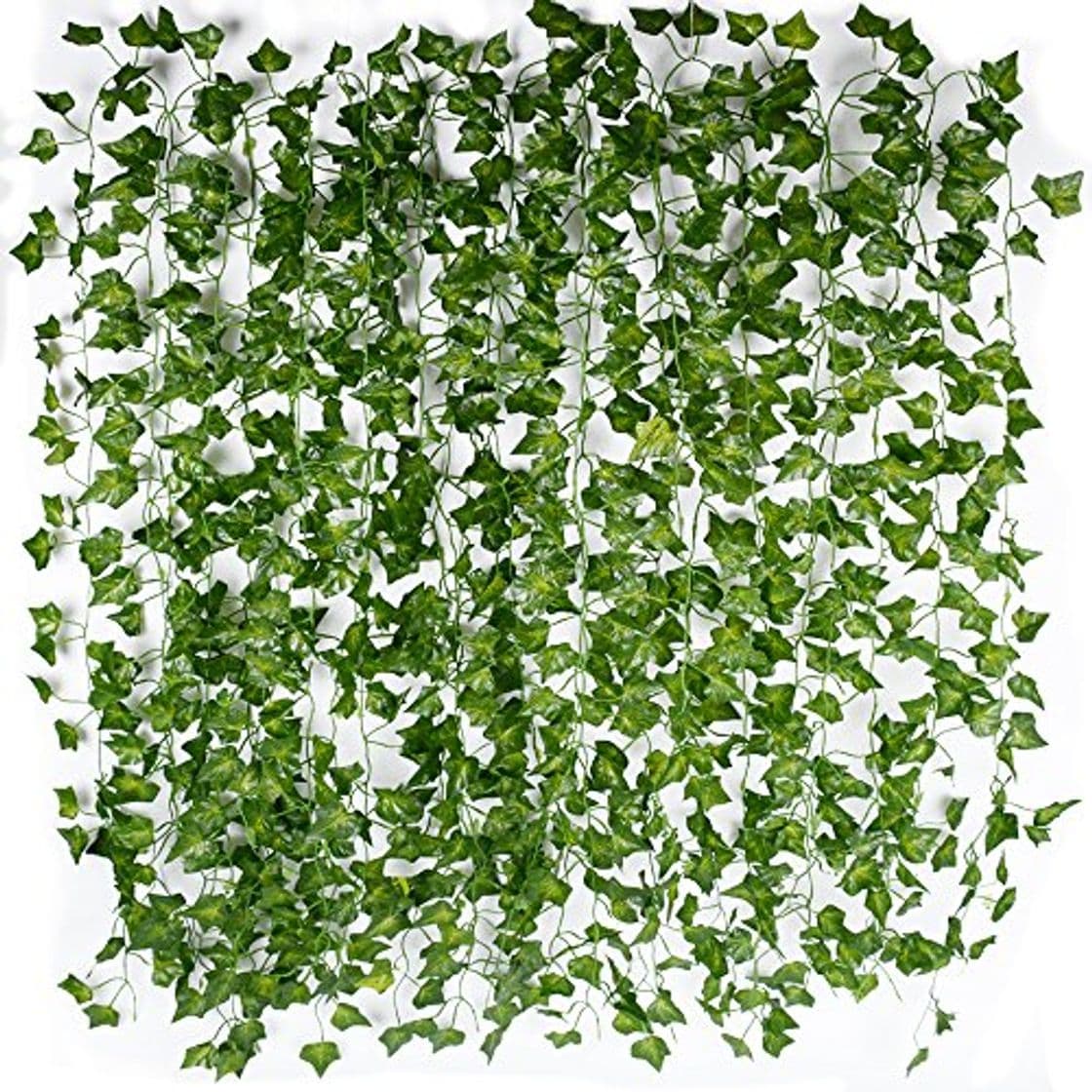 Home (12pcs x 2m) Hiedra Hojas de Vid Artificial Guirnalda Plantas Decoración Verde