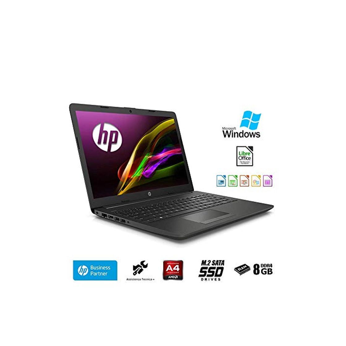 Electrónica HP 255 G7 Ordenador portátil 15.6" HD A4 9125