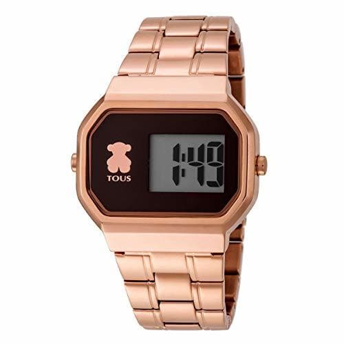 Moda Reloj TOUS D-Bear Digital de acero IP rosado Ref