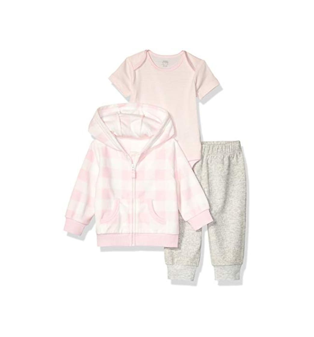 Fashion Amazon Essentials 3-Piece Microfleece Hoodie Set Infant-and-Toddler-Pants-Clothing-Sets