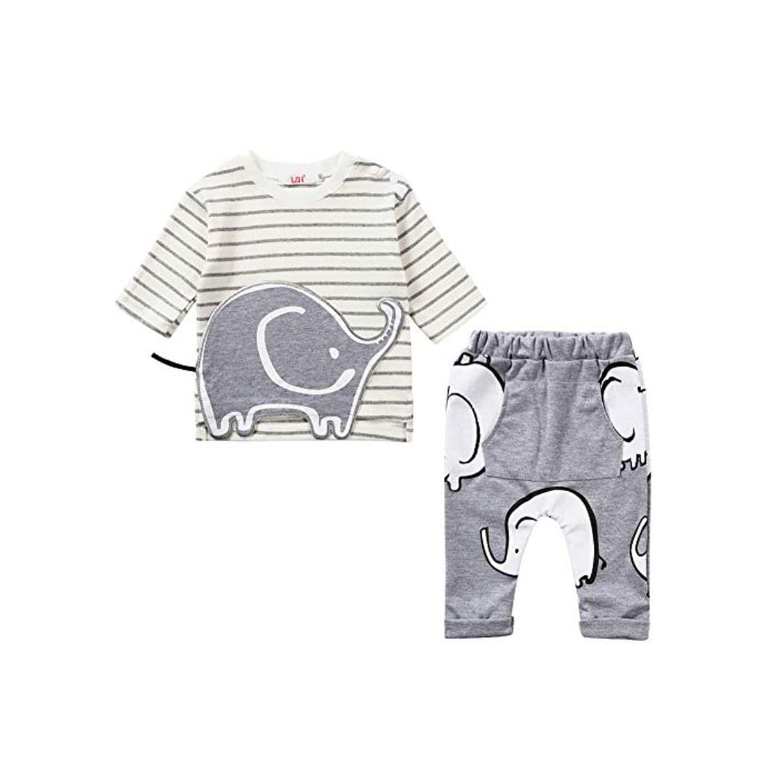 Product LZH Toddler Baby Boys 2Pcs Conjunto de Ropa de Manga Larga con