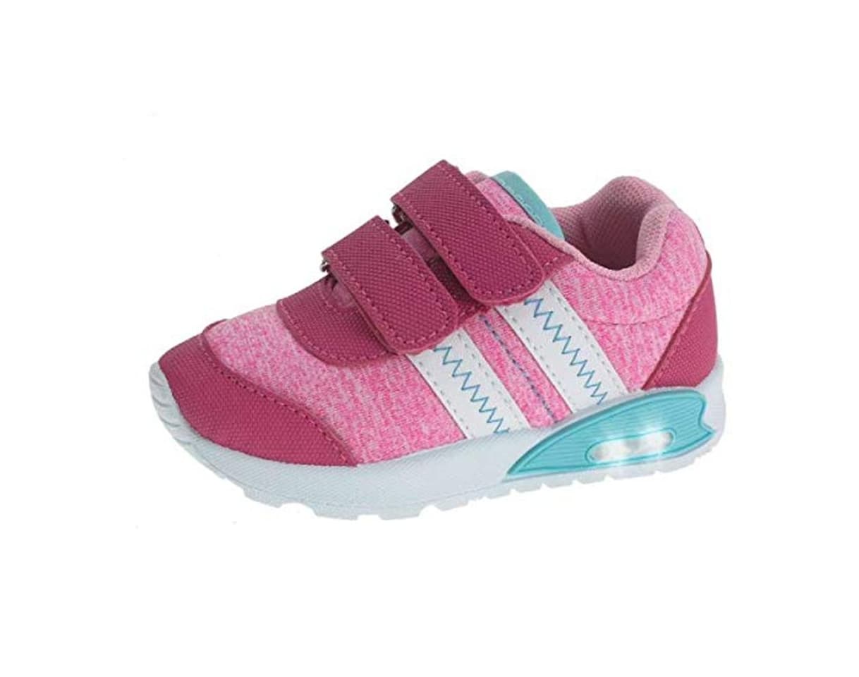 Product Sapato Casual Bebé Rosa com luz 24