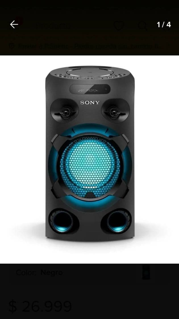 Fashion Parlante Bluetooth Sony Mhc-v02 Equipo De Musica Torre De ...