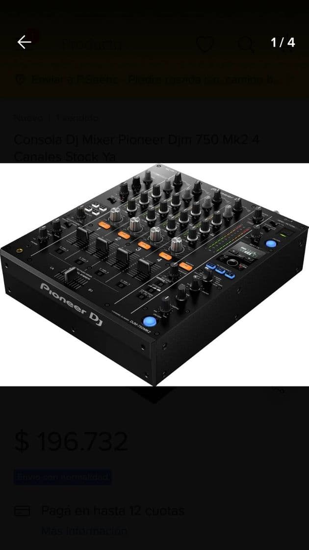 Fashion Consola Dj Mixer Pioneer Djm 750 Mk2 4 Canales Stock Ya ...