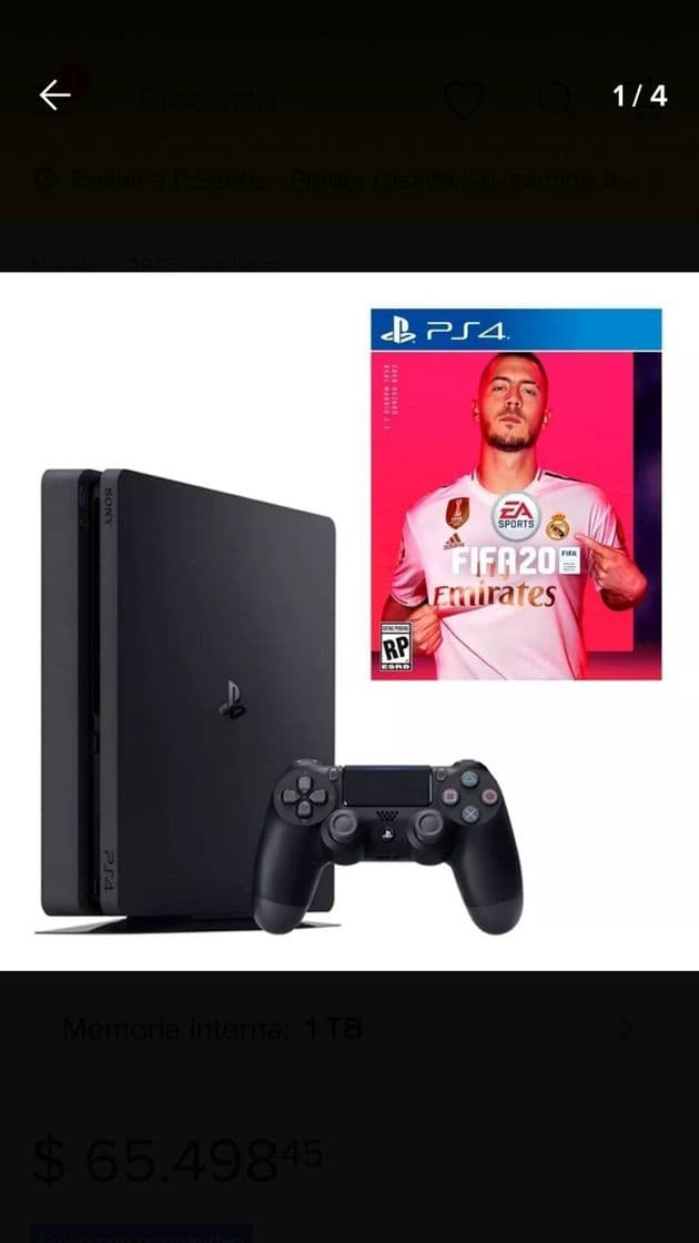 Fashion Sony PlayStation 4 Slim 1TB FIFA 20 Bundle jet black | Mercado Libre