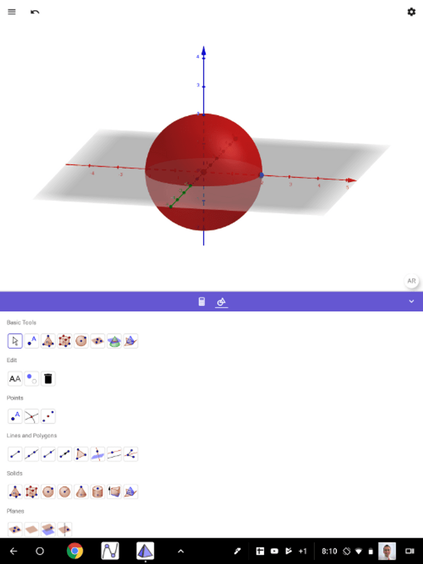 App GeoGebra 3D Calculator