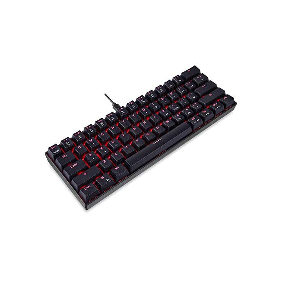 Producto Docooler MOTOSPEED CK61 RGB Teclado mecánico para Juegos OUTEMU Interruptores Rojos Teclado de 61 Teclas con luz de Fondo para Juegos