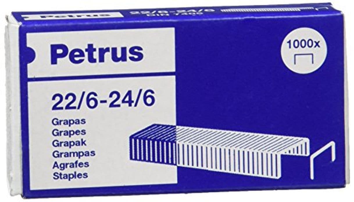 Producto Petrus Grapas- Caja de 1000 grapas de 22/6 - 1 caja