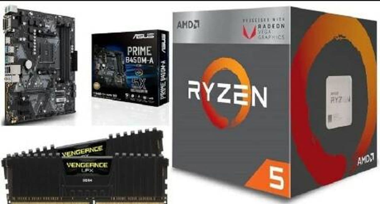 Product Combo Gamer Barato Ryzen 5 3400g Board B450 16gb Ram 3200mhz