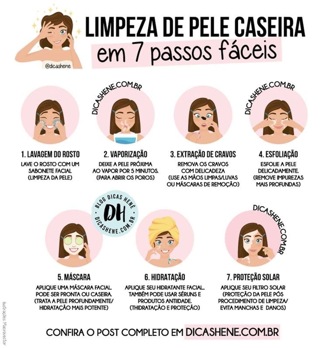 Moda Limpeza de pele caseira 