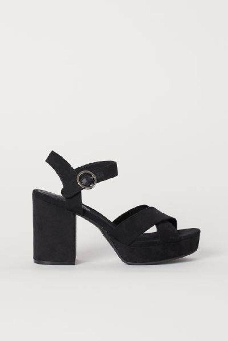 Moda Sandálias de plataforma - Preto - SENHORA | H&M PT