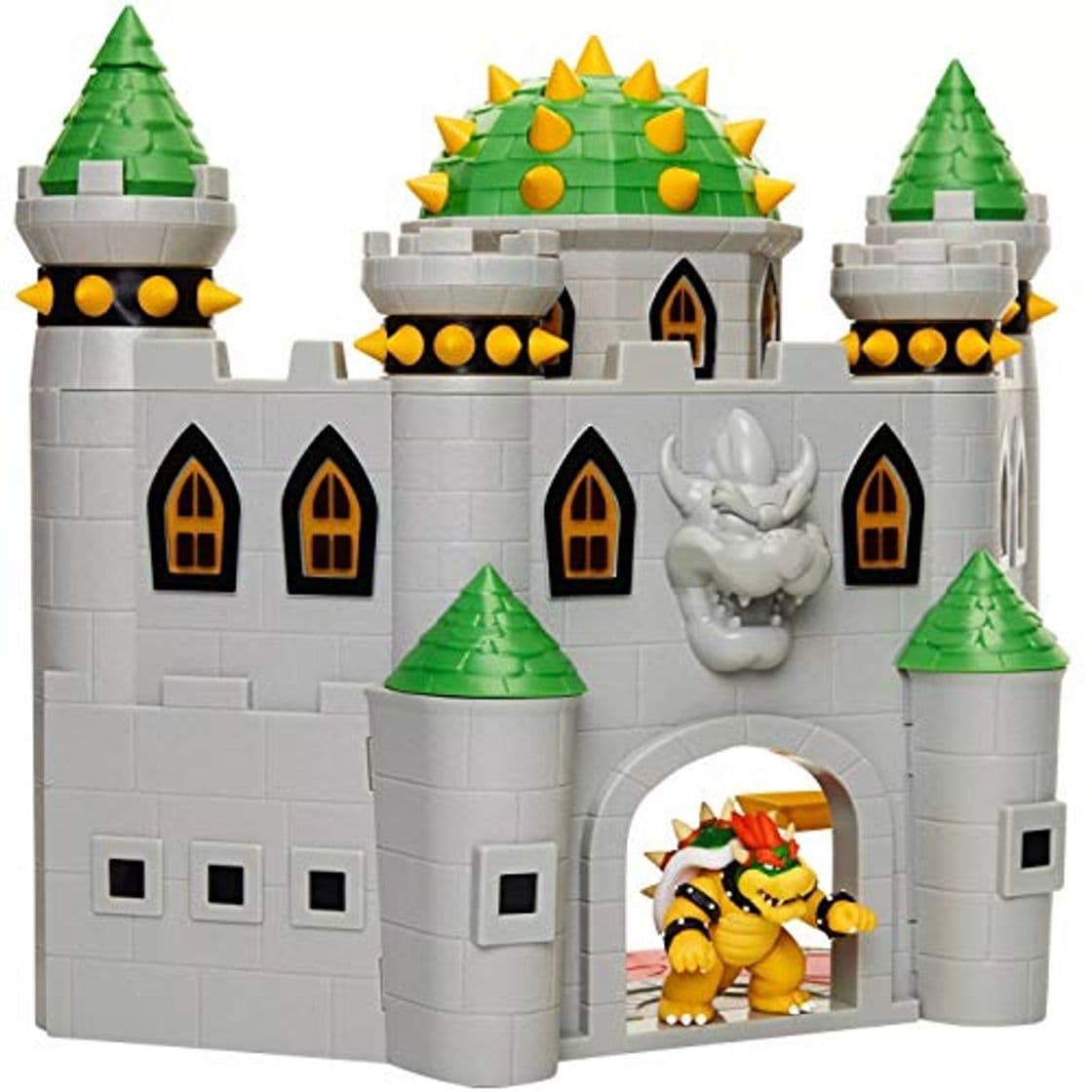 Producto Nintendo- Super Mario Bros, Castillo Bowser Deluxe Playset Grande con Figura exclsuvia,