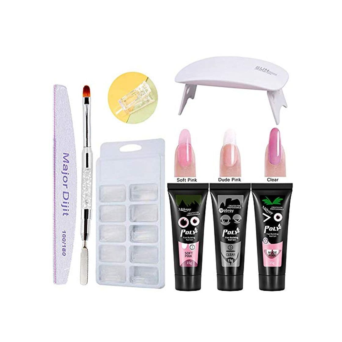 Producto poly gel nails kit