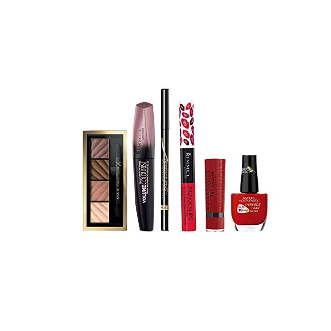 Producto Rimmel London, Max Facto, y Bourjois pack