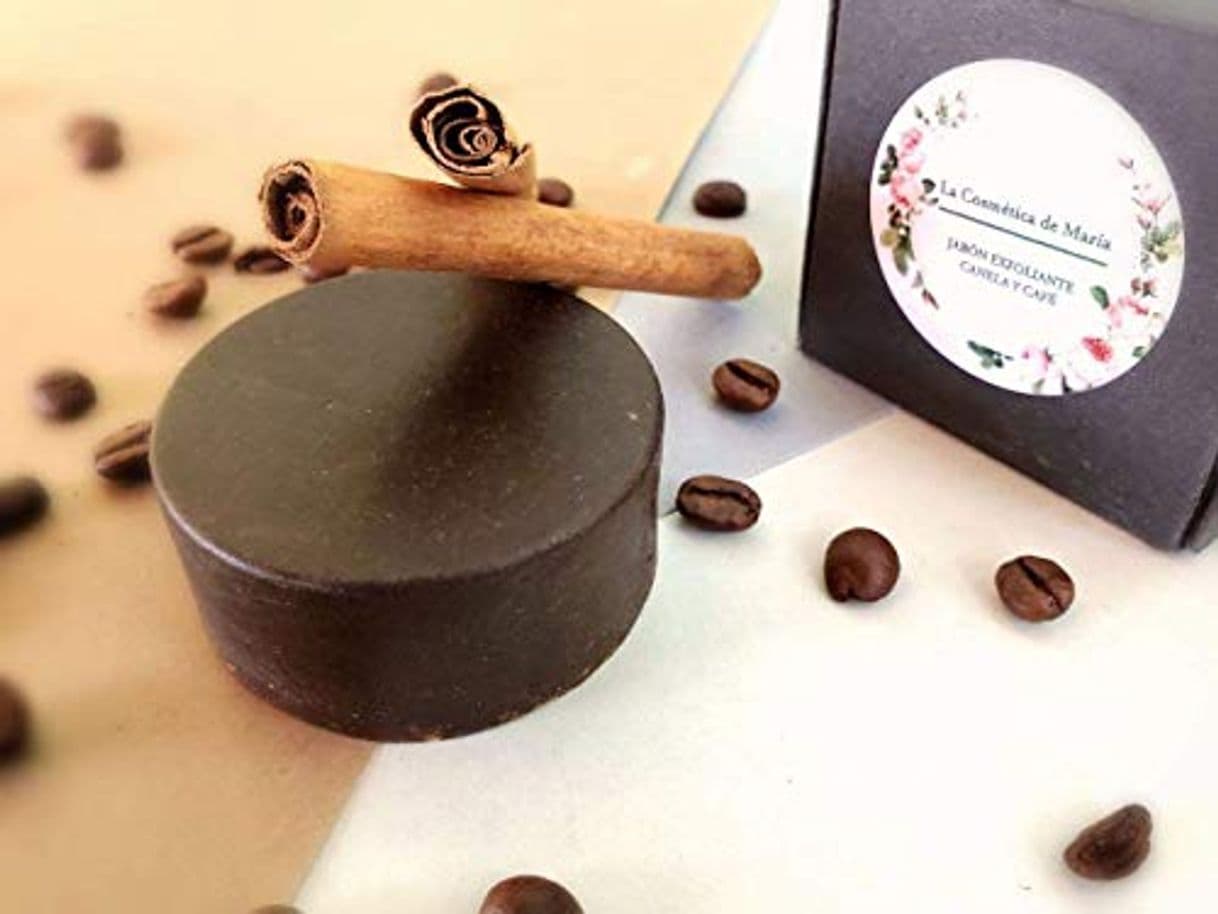 Product Jabón exfoliante de canela y café artesanal y ecológico