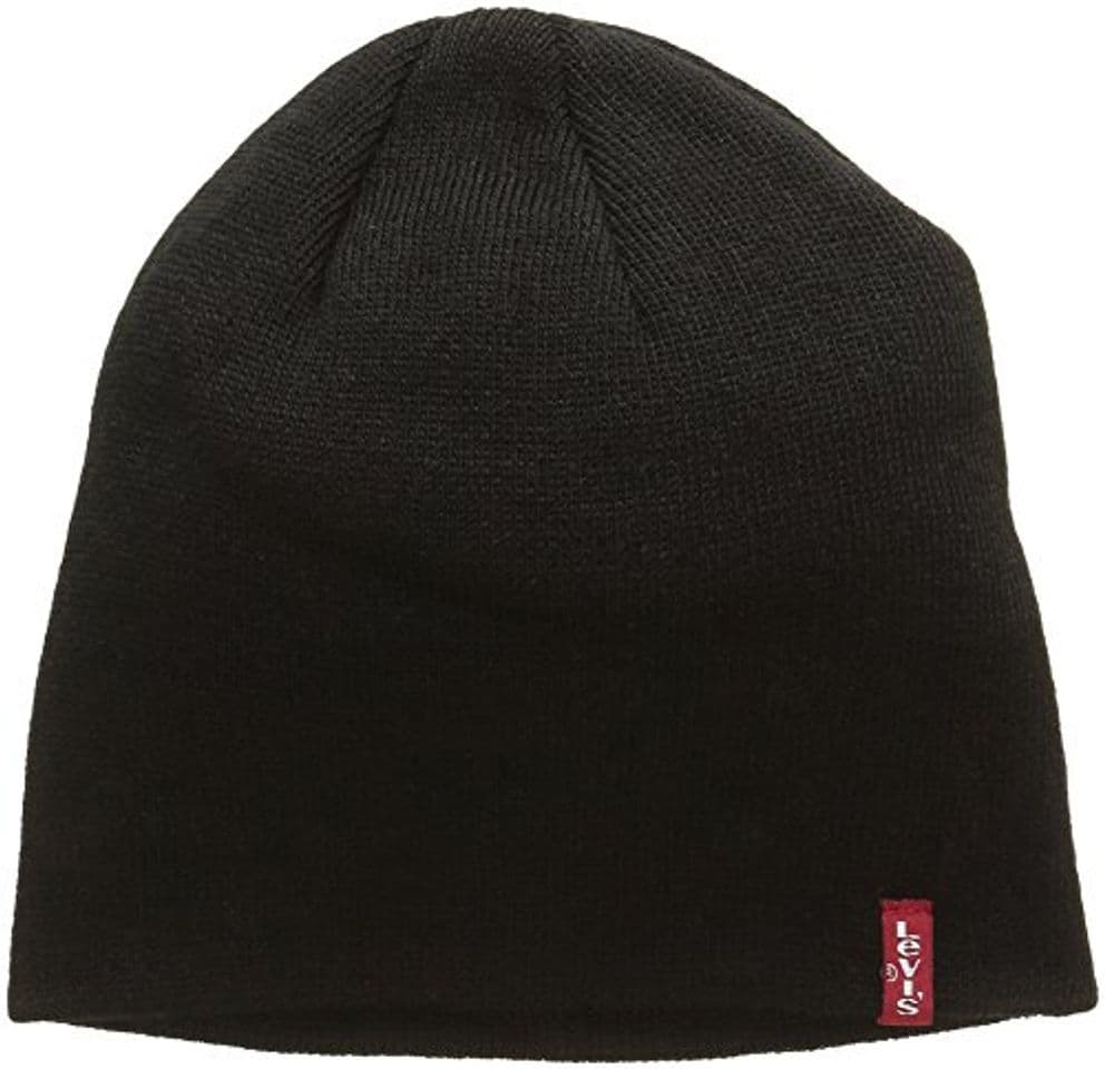 Fashion Levi's Otis Beanie, Gorro de punto Unisex adulto, Negro