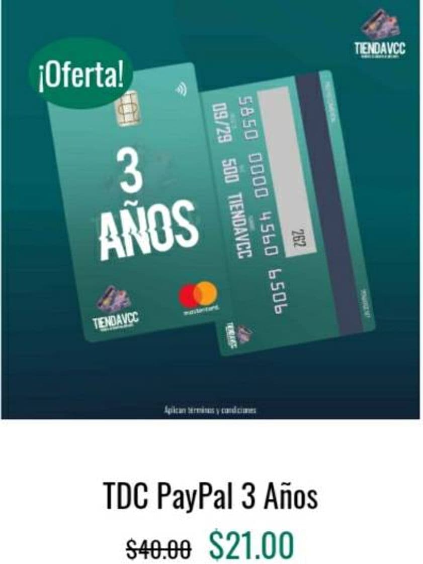 Moda Tarjetas de crédito Virtuales Para Verificar tu PayPal 