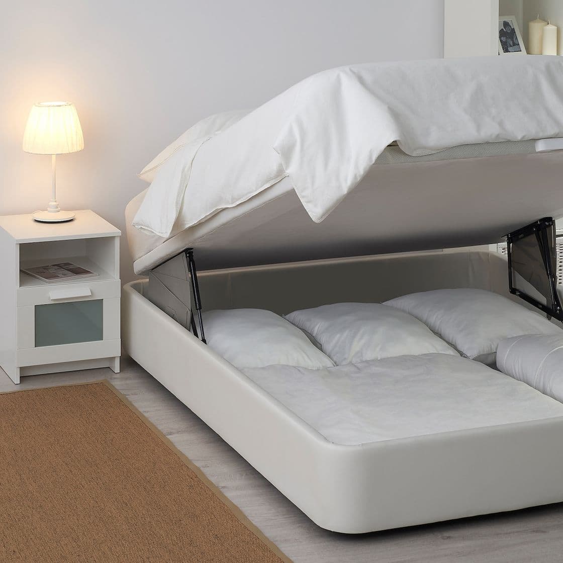 Producto KVITSÖY Estrut cama acolchoada c