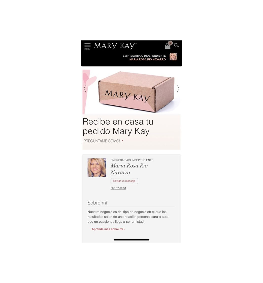 Producto Localizador de Consultoras de Belleza Mary Kay