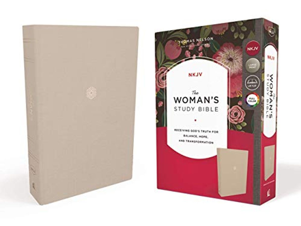 Libro The NKJV, Woman's Study Bible, Cloth over Board, Cream, Red Letter, Full