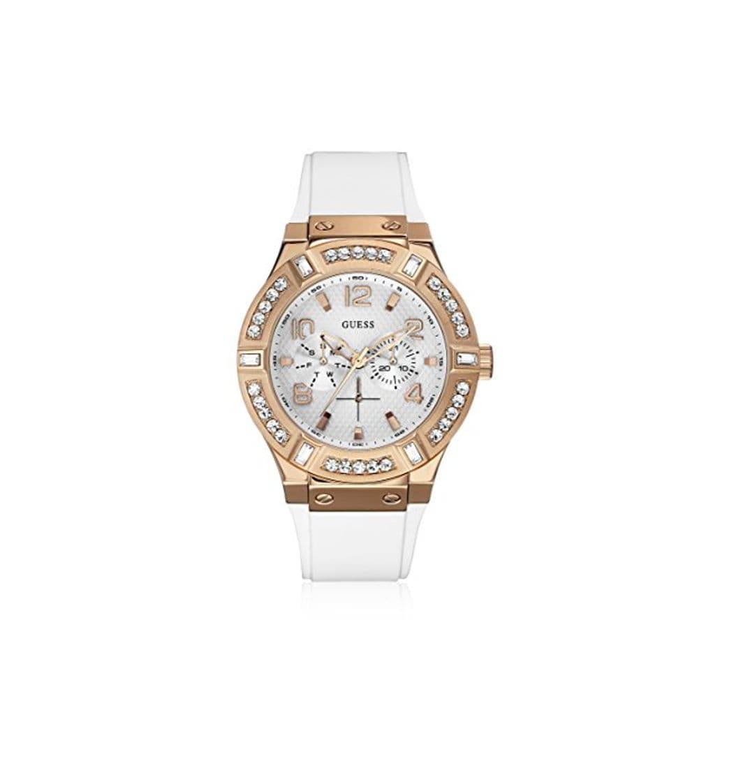 Fashion Guess Reloj analogico para Mujer de Cuarzo con Correa en Caucho W0614L1