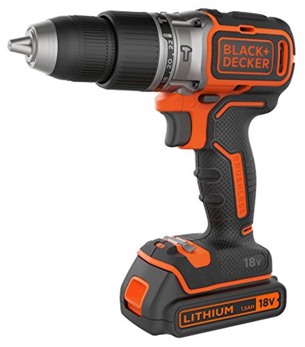 Lugar BLACK+DECKER BL188KB-QW - Taladro Percutor Motor Brushless con 2 velocidades 18 V