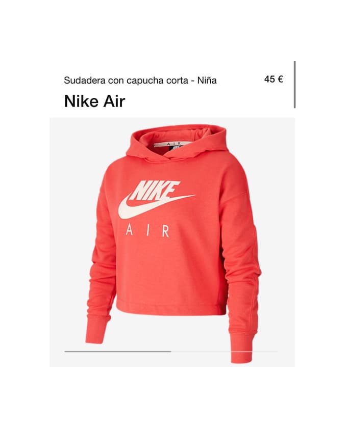 Producto Sudadera Nike Air