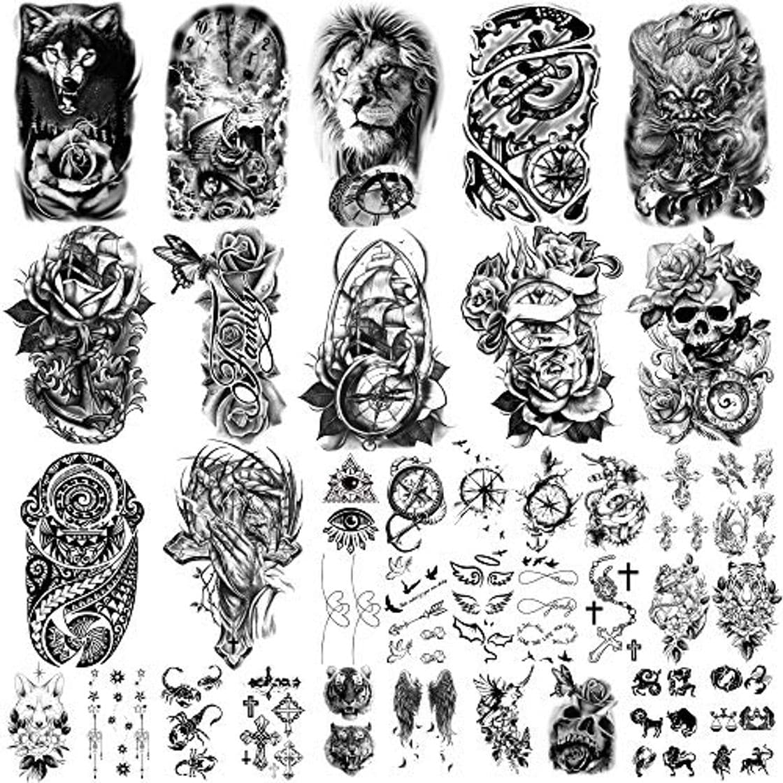 Producto 36 hojas de pegatinas de tatuajes temporales