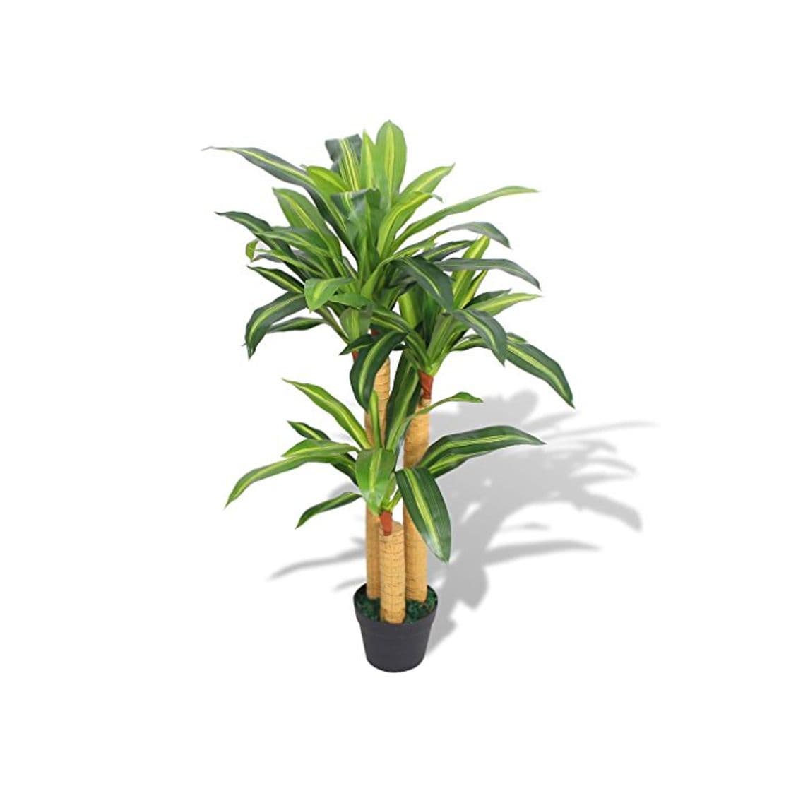 Product vidaXL Planta de Drácena Artificial con Maceta 100 cm Verde Maceta de Plástico