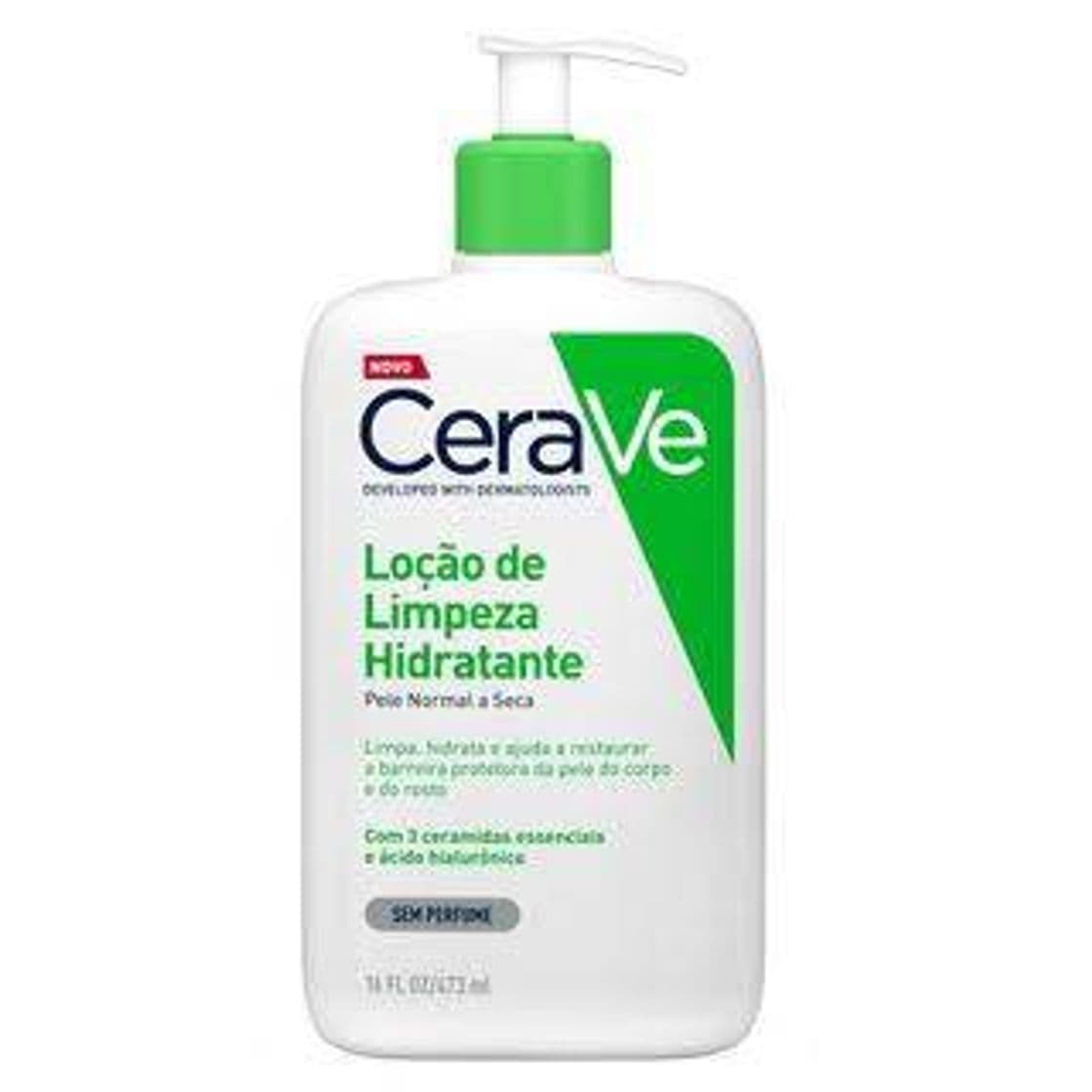 Moda Loção de Limpeza Hidratante CeraVe, peles: normais a secas