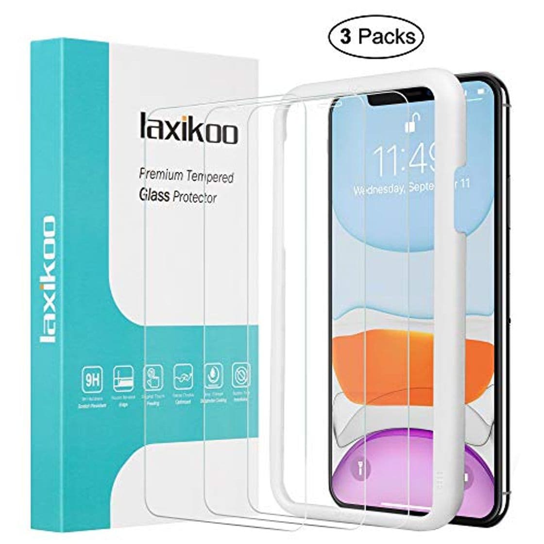 Lugar laxikoo Protector Pantalla iPhone 11